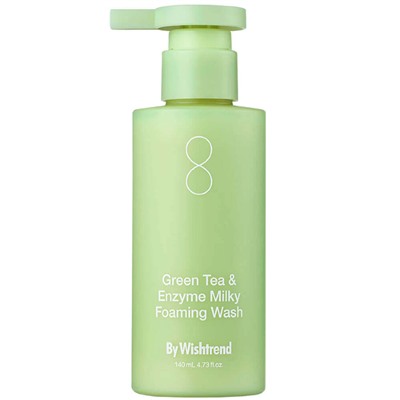 By Wishtrend Молочная пенка с зелёным чаем Green Tea & Enzyme Milky Foaming Wash