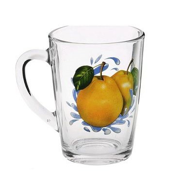Кружка 300мл, Капучино, стекло, Полезная Груша 07с1334 ПГ уп.20