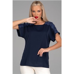 Блузка Келли (кружево/черника)