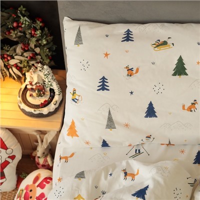 Постельное бельё 1.5-спальное «Этель» Happy skiers, бязь