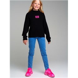 Брюки текстильные джинсовые для девочек