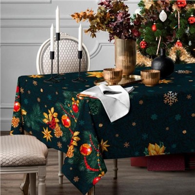 Скатерть из рогожки "Новый-Новый Год"