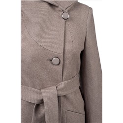 01-12256 Пальто женское демисезонное (пояс)