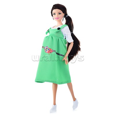 Кукла София беременная 29 см, (руки и ноги сгиб, 3 младенца, акс,) в коробке