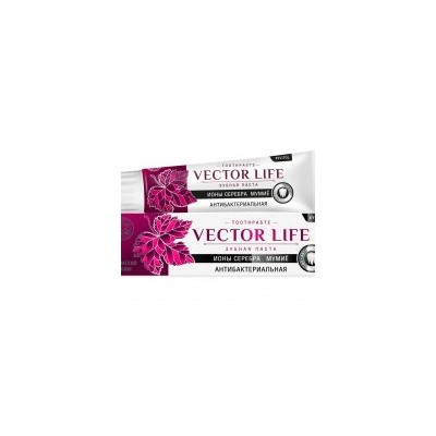 Зубная паста Антибактериальная с ионами серебра и мумиё Vector Life
