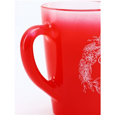 Кружка новогодняя стеклянная «Счастья в Новом году», 300 мл