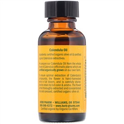 Herb Pharm, Масло календулы, 1 жидкая унция (30 мл)