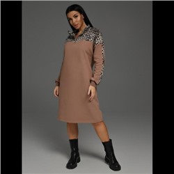 Платье Синди (Кофе леопард)