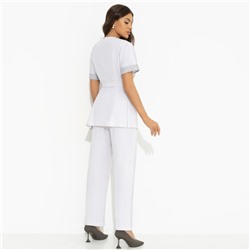 Брючный костюм с карманами, Прогулки по Монмартру (grey, 2 в 1, с поясом)