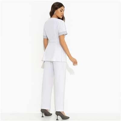 Брючный костюм с карманами, Прогулки по Монмартру (grey, 2 в 1, с поясом)