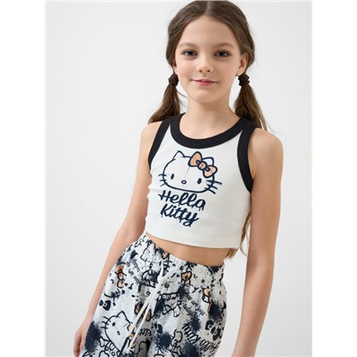 Комплект трикотажный для девочек: топ, брюки