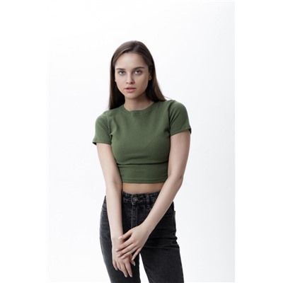 00002 кроп - топ (Зеленый темный)