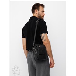 Сумка мужская кожаная 99778Z black Zinimsk