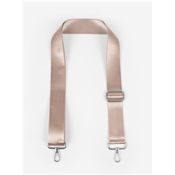 Ручка для сумки, стропа, с карабинами, 139±3×3.8 см, бежевая