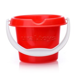 Песочный набор 4 предмета ( ведро, совок, грабли, лейка )