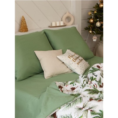 Постельное бельё евро «Этель. Еловые ветви», бязь