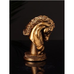 Фигурка гипс «Конь: шахматная фигура», 9×6 см, цвет бронза