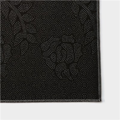 Коврики для ванной и туалета Доляна «Пёрышки», 2 шт., 50×80 см, 50×40 см, форма МИКС