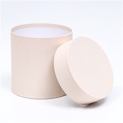 Набор шляпных подарочных коробок 5 в 1 «Ваниль однотонный», 20×20×20 ‒ 13.5×13.5×13.5 см