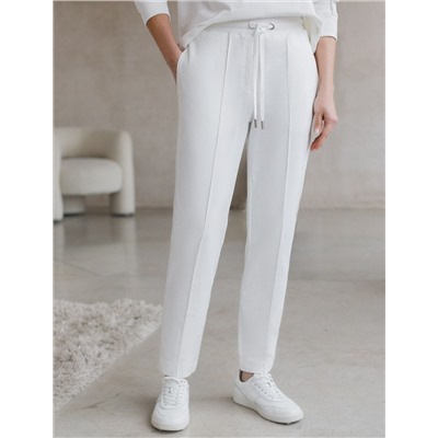 Трикотажные брюки на резинке из футера двухнитки эластичные