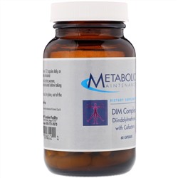 Metabolic Maintenance, DIM Complex, дииндолилметан с кофакторами, 60 капсул
