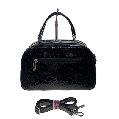 Женская сумка из искусственной кожи, цвет черный