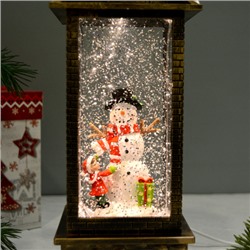 Светильник настольный новогодний 10,5х10,5х34 см / NG206-36 /уп 9/ музыкальный