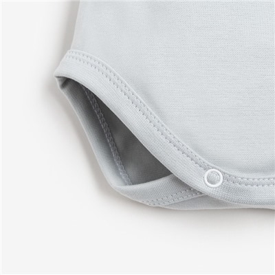 Боди Крошка Я «Мой первый НГ», рост 68-74 см, серое