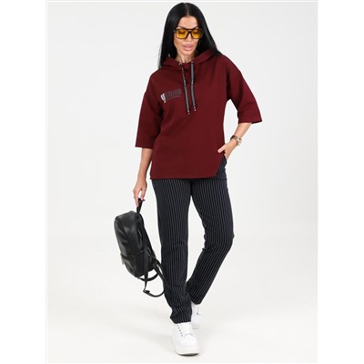 Бренна - костюм бордовый