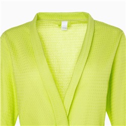 Халат вафельный женский удлинённый Экономь и Я размер 50-52, цвет салатовый, 100% хлопок, 200 г/м²