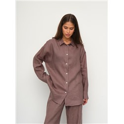 Рубашка длинная  S022_Mars Brown/Кофе