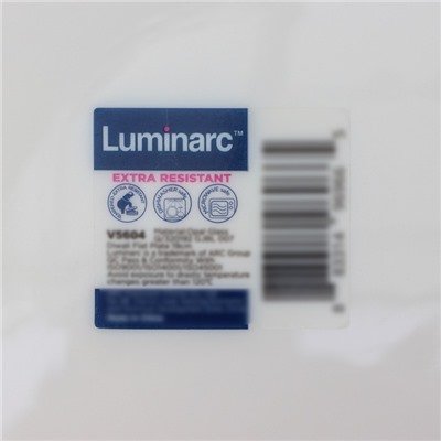 Тарелки Luminarc Everyday, d=19 см, десертные, стеклокерамика, набор 6 шт, белые