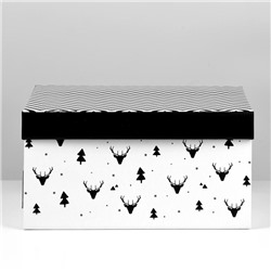 Коробка подарочная новогодняя складная «Уютный дом», 31×25.5×16 см, Новый год