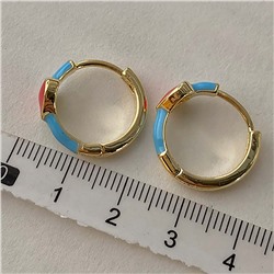 Акц -12% Серьги с замком кольцо арт. 13 3138 (id 273899)