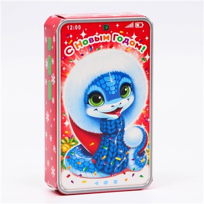 Подарочная коробка новогодняя «Василёк», для сладких подарков, 12.7×4.5×21.5 см