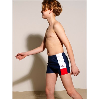 Плавки-шорты трикотажные для мальчиков, средней длины