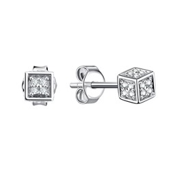 Серьги из серебра куб.циркон., Л-11913