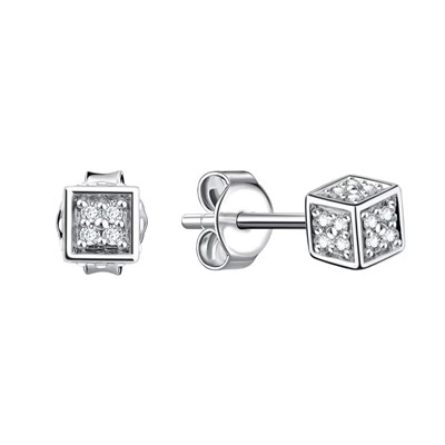 Серьги из серебра куб.циркон., Л-11913