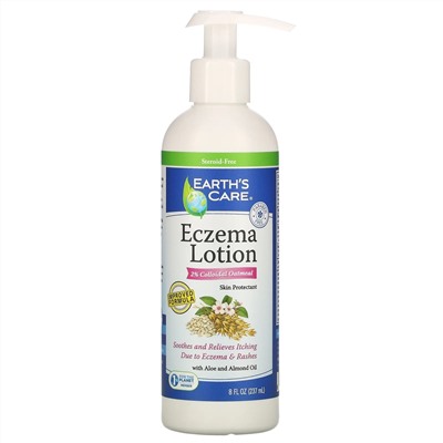 Earth's Care, Eczema Lotion, 2% Colloidal Oatmeal, 8 fl oz (237 ml)