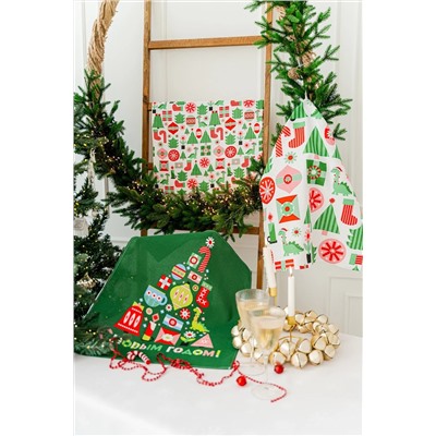 Натали Полотенце Набор кухонных полотенец Новогодняя мозайка