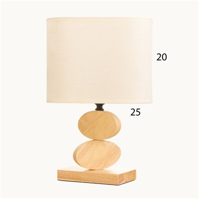 Лампа настольная «Клауд» 1×40 Вт Е27 светлое дерево 12×24.8×38 см