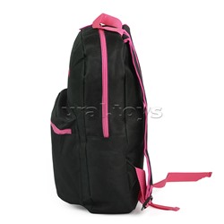 Рюкзак "Black" подростковый 40x29x17 см (14 л) 250 г, 1 отделение на молнии, 1 передний карман, черный с розовым
