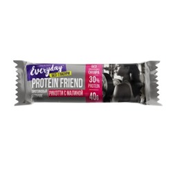 EVERYDAY PROTEIN FRIEND Батончик высокобелковый неглазирован. "Рикотти с малиной"" п/п 40г