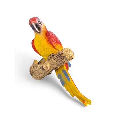 Подвесной декор из полистоуна «Красный Ара», 8×7×26 см