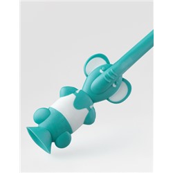 Детская зубная щётка с песочными часиками (зелёная)