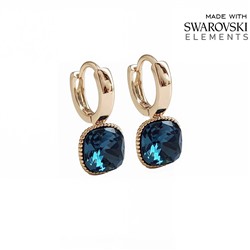 Серьги с кристаллами Swarovski