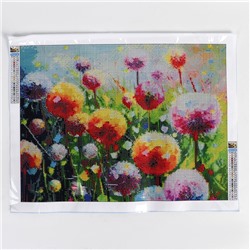 Алмазная вышивка полное заполнение «Полевые цветы», 30×40 см, на холсте