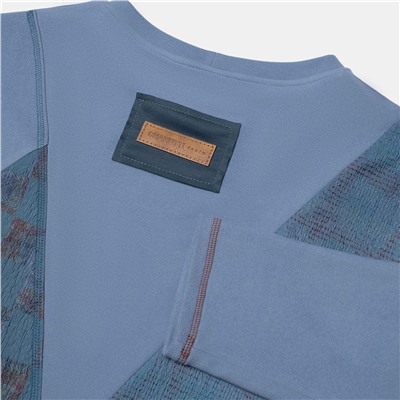 Лонгслив уютный, Стиль вне закона (голубой)