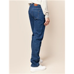 Джинсы из эластичного денима на ФЛИСЕ