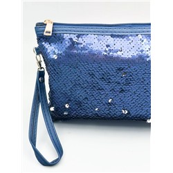 Sunflower Косметичка женская с пайетками 031, синий 12057